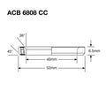 ENDURO BEARINGS - ENDURO BEARINGS Acb 6808 cc bo - abec 5 - black oxide (angular contact) - 40x52x65 (36x45°)