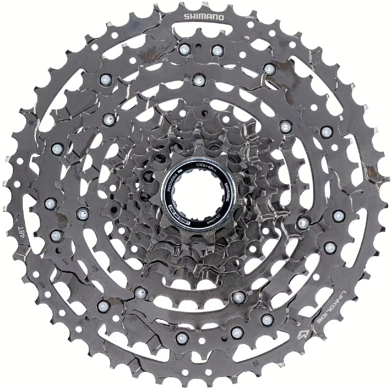 Shimano - cassette cues 10v 11-48t cs-lg400 zwart