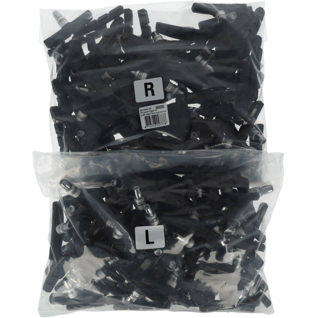 Elvedes - Remblokken v-brake 70mm | symmetrisch | oem | p100