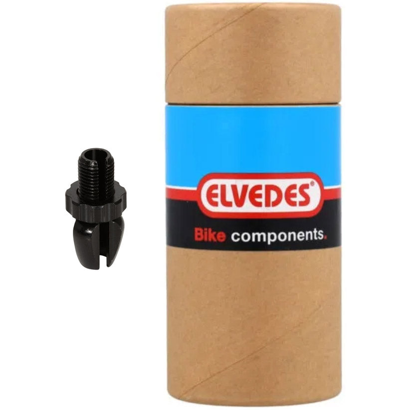 Elvedes - hevelverstellers m10 aluminium zwart (10st)