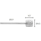 Elvedes - schakel binnenkabel �09mm 2500mm n�4x4 rvs (50st)