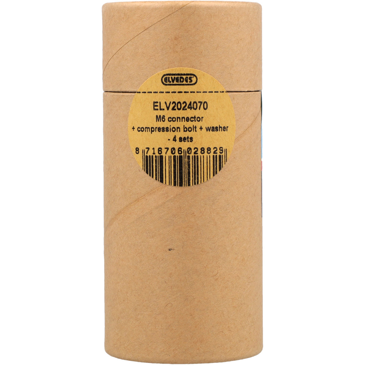 Elvedes set m6 connector, klembout en ring (4st)