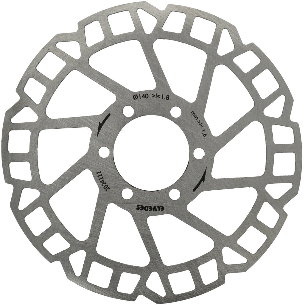 Elvedes remschijf 6-gaats �140mm d=1,8mm