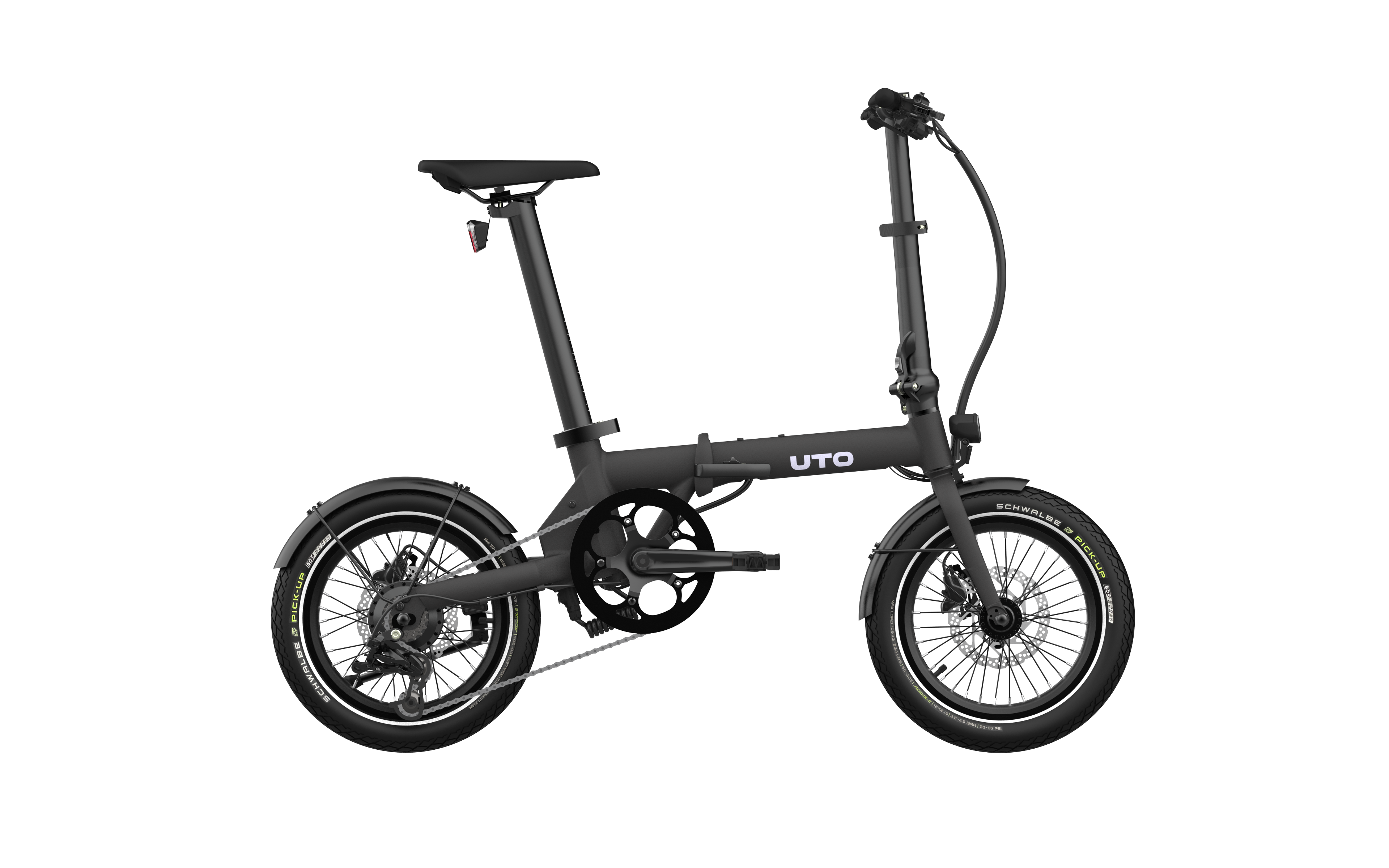Uto elektrische vouwfiets og16 v0 zwart