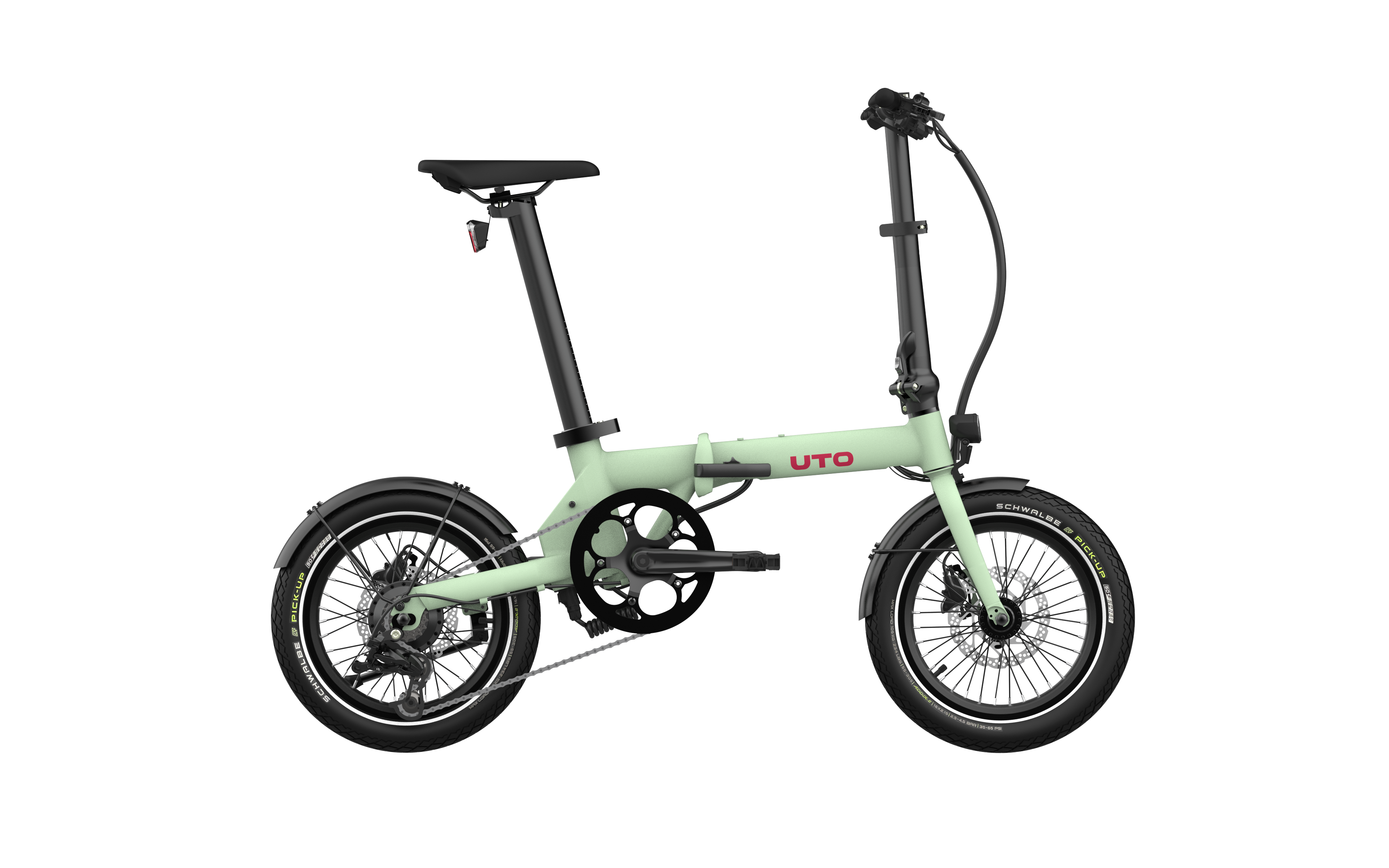 Uto elektrische vouwfiets og16 v0 groen