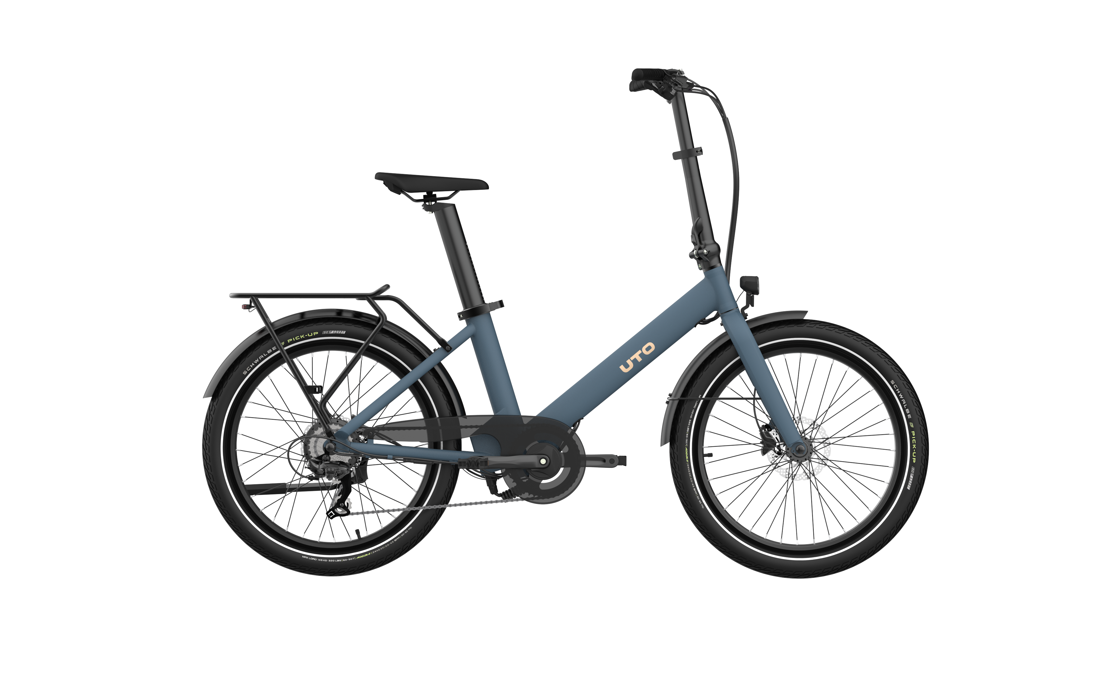 Uto elektrische compactfiets og24 v1 blauw