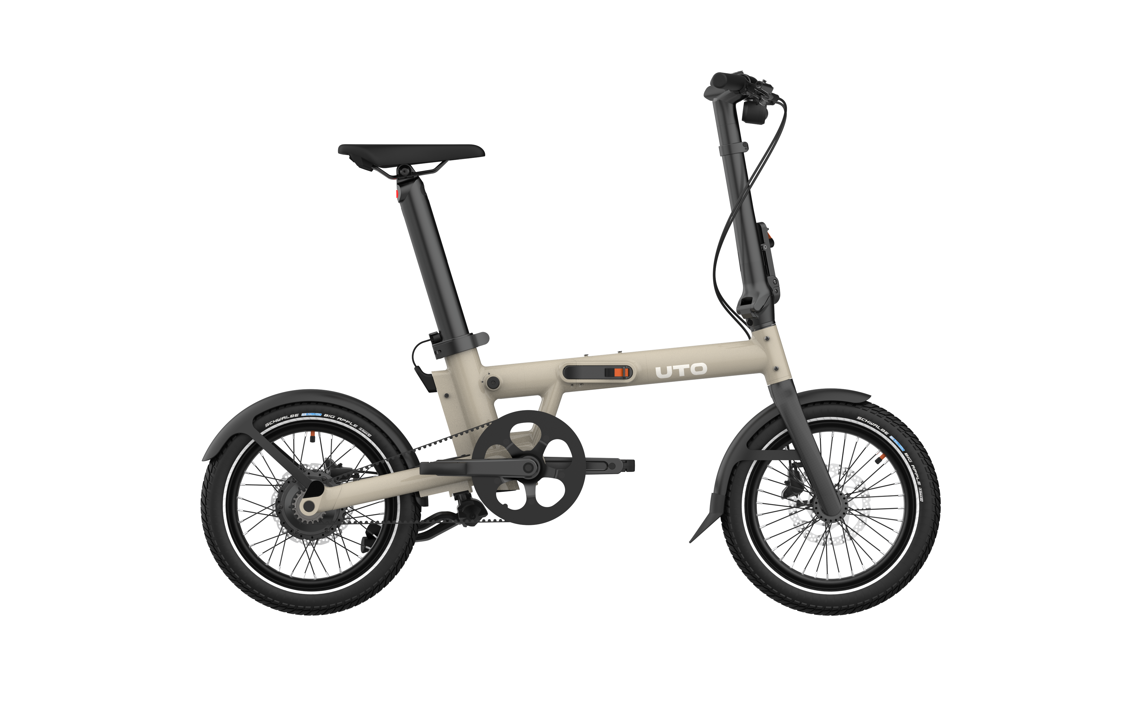 Uto elektrische vouwfiets pro16 v0 uart taupe