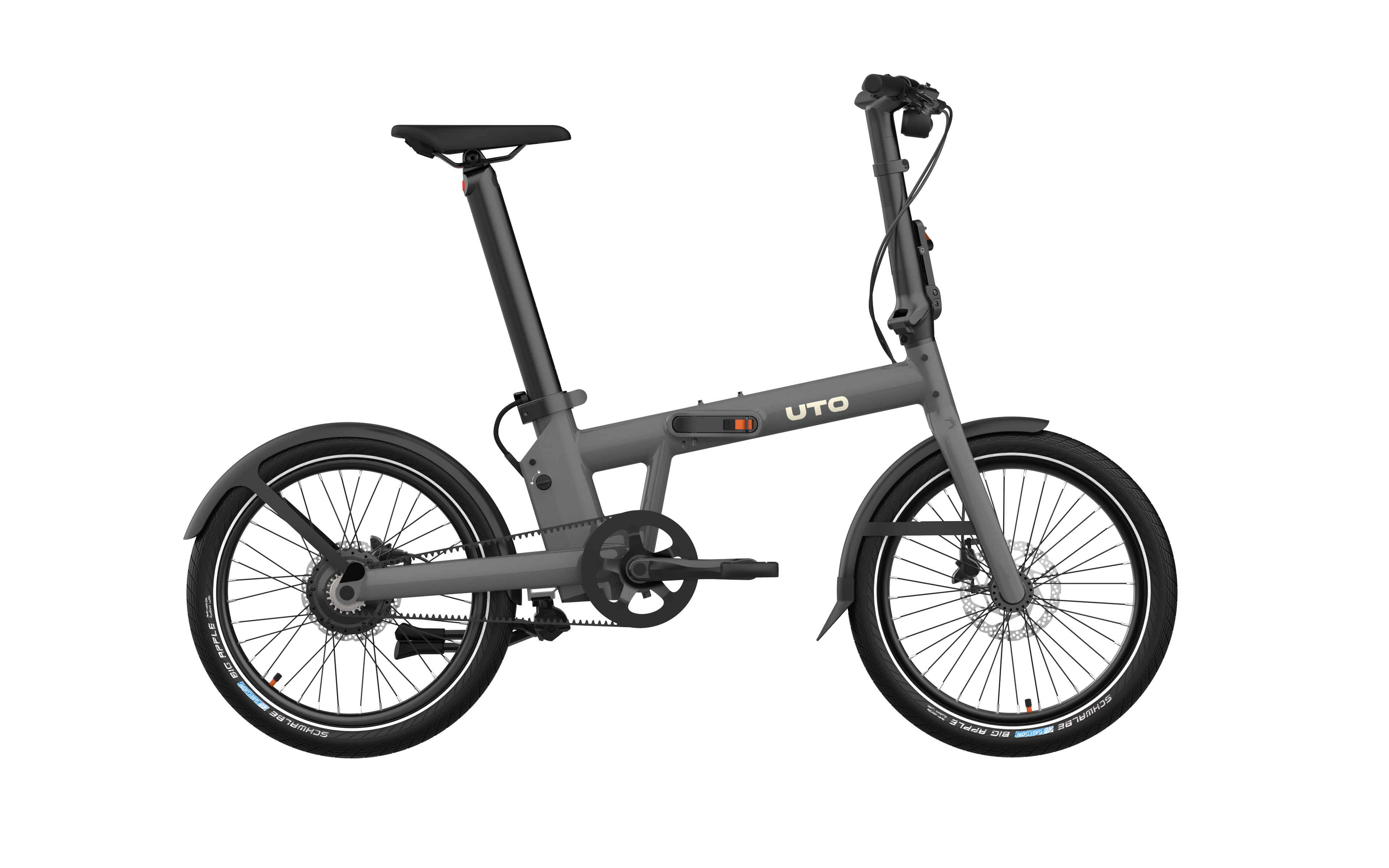 Uto elektrische vouwfiets pro20 v2 grijs