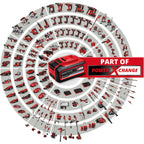 Einhell accu tacker te-cn 18 li - solo spijkerpistool (rood zwart, accu en oplader niet inbegrepen)
