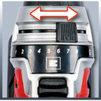 Einhell accu boor- schroefmachine te-cd 18 li e solo schroeftol (rood zwart, accu en oplader niet inbegrepen)