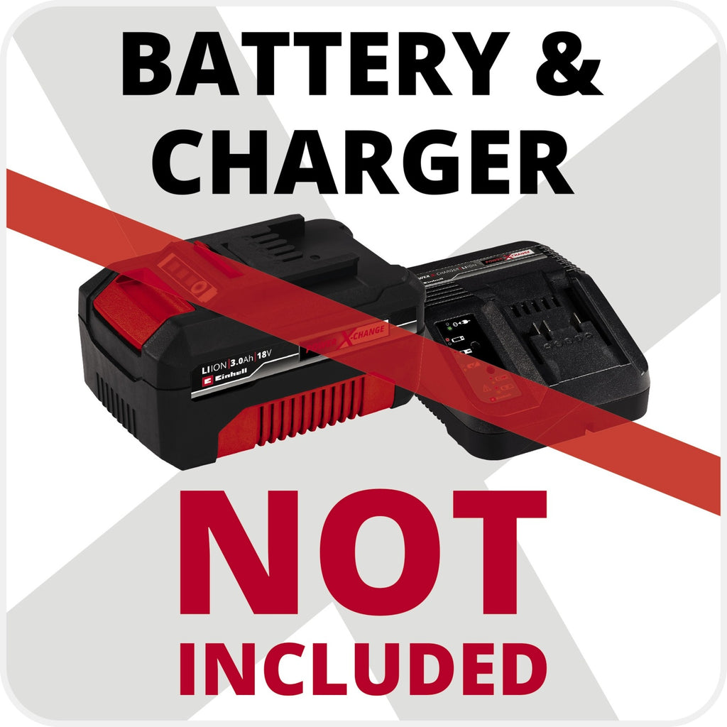 Einhell acculamp te-cl 18 2000 liac solo verlichting (rood zwart, accu en oplader niet inbegrepen)