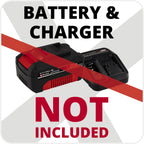 Einhell acculamp te-cl 18 2000 liac solo verlichting (rood zwart, accu en oplader niet inbegrepen)