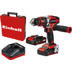Einhell te-cd 18 48 li-i (2x2.0ah) klopboormachine klopboorschroevendraaier (zwart, koffer, oplader en 2 accu's inbegrepen)