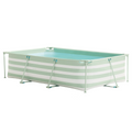 Swim essentials luxe groen gestreept zwembad, 300x200x75cm
