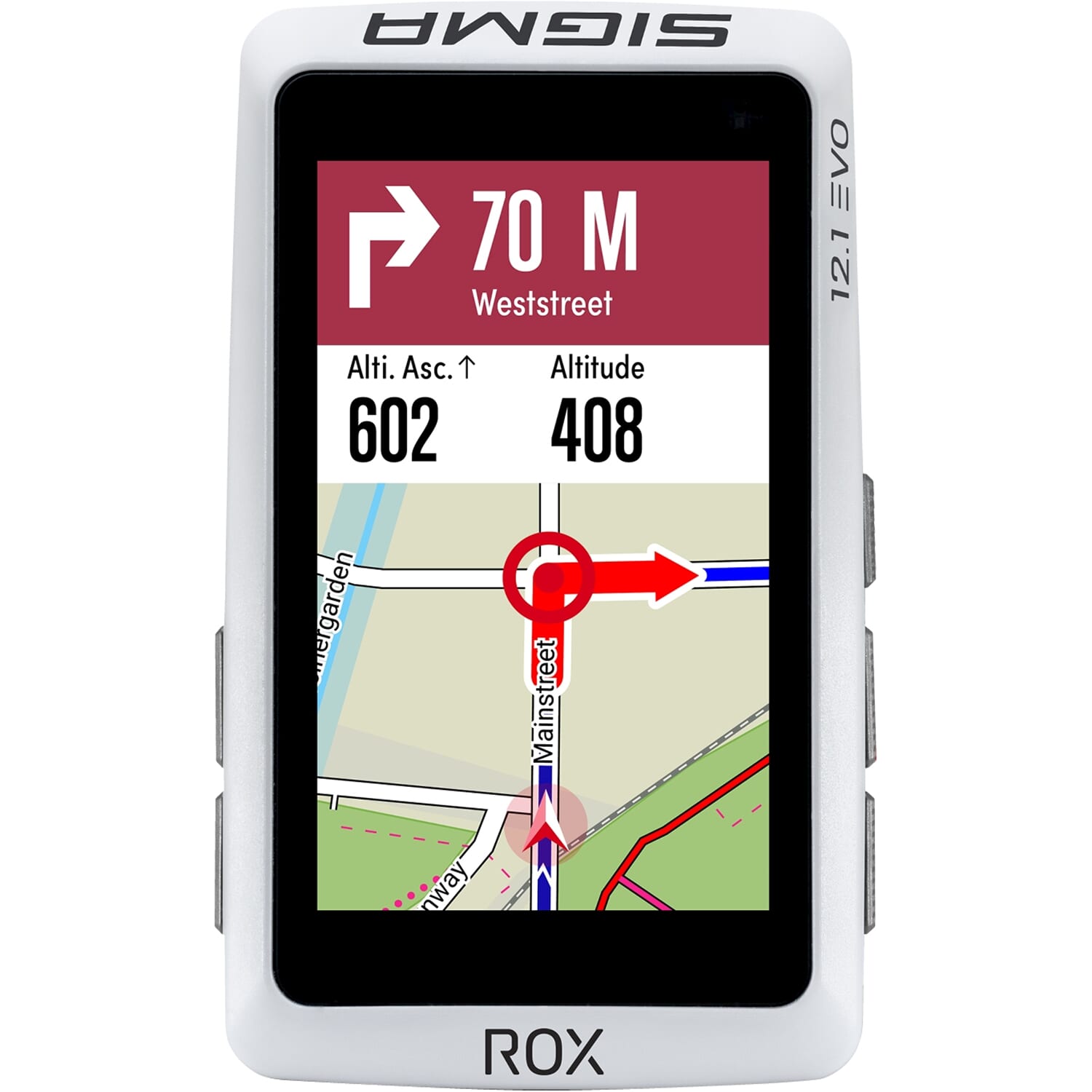 Sigma Compteur de vélo ROX 12.1 EVO GPS Blanc Basic