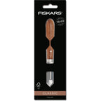 Fiskars classic schiller links 5 cm mes (houtkleur, dunschiller | fsc-gecertificeerd sucupira hout | rvs)