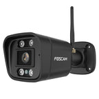Foscam v8p, 4k 8mp dual-band wifi beveiligingscamera (zwart, met geluid- en lichtalarm)