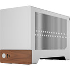 Fractal design terra mini tower behuizing (zilver houtkleur | 1x usb-a | 1x usb-c)