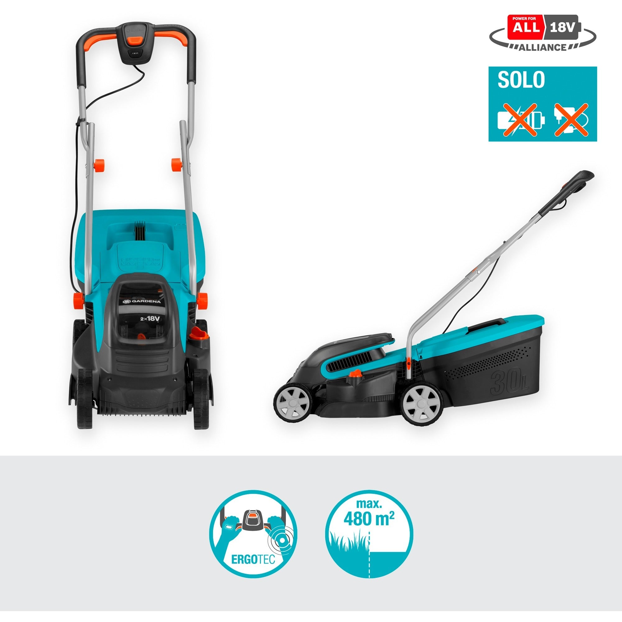 GARDENA GARDENA Accu maaier PowerMax 32 36V P4A solo