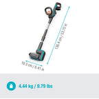 Gardena accu-multireiniger aquabrush patio 03 18v p4a set vloerreiniger (grijs turquoise, 14841-20)