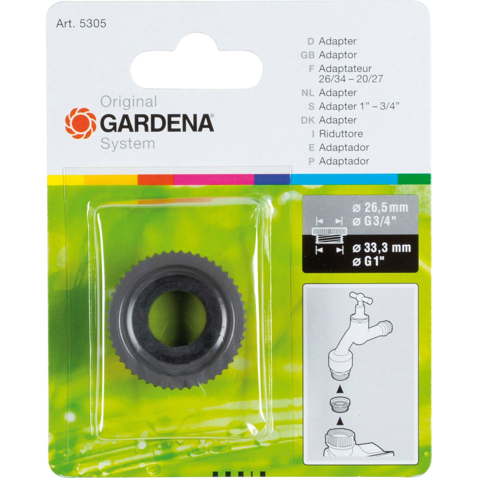 Gardena adaptor | 1 - 3 4 - 5305-20 - 5305-20