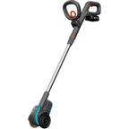 Gardena easyweed accu-onkruidborstel 1800 18v p4a gebruiksklare set onkruidverwijderaar (grijs turquoise, accu en oplader inbegrepen, power for all alliance)