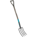 Gardena natureline spitvork (houtkleur turquoise, 17002-20)