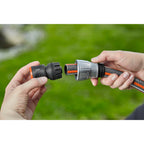 Gardena premium waterstop 19 mm (3 4 ) slangstuk (grijs zilver, 18254-20)