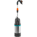 Gardena regentonpomp 4700 2 inox automatic dompel- en drukpompen (zwart roestvrij staal, 1766-20)