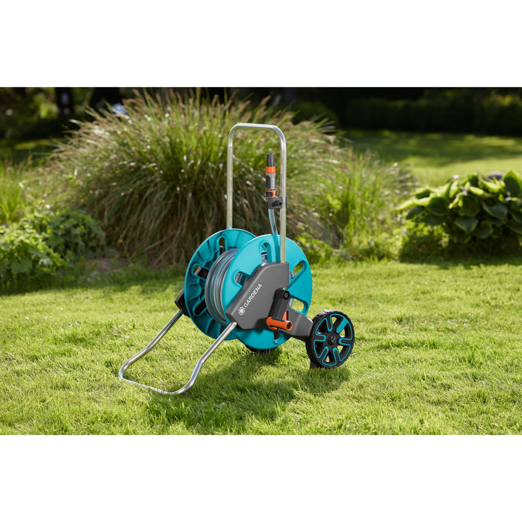 Gardena slangenwagen aquaroll m set (turquoise grijs, 18513-20)