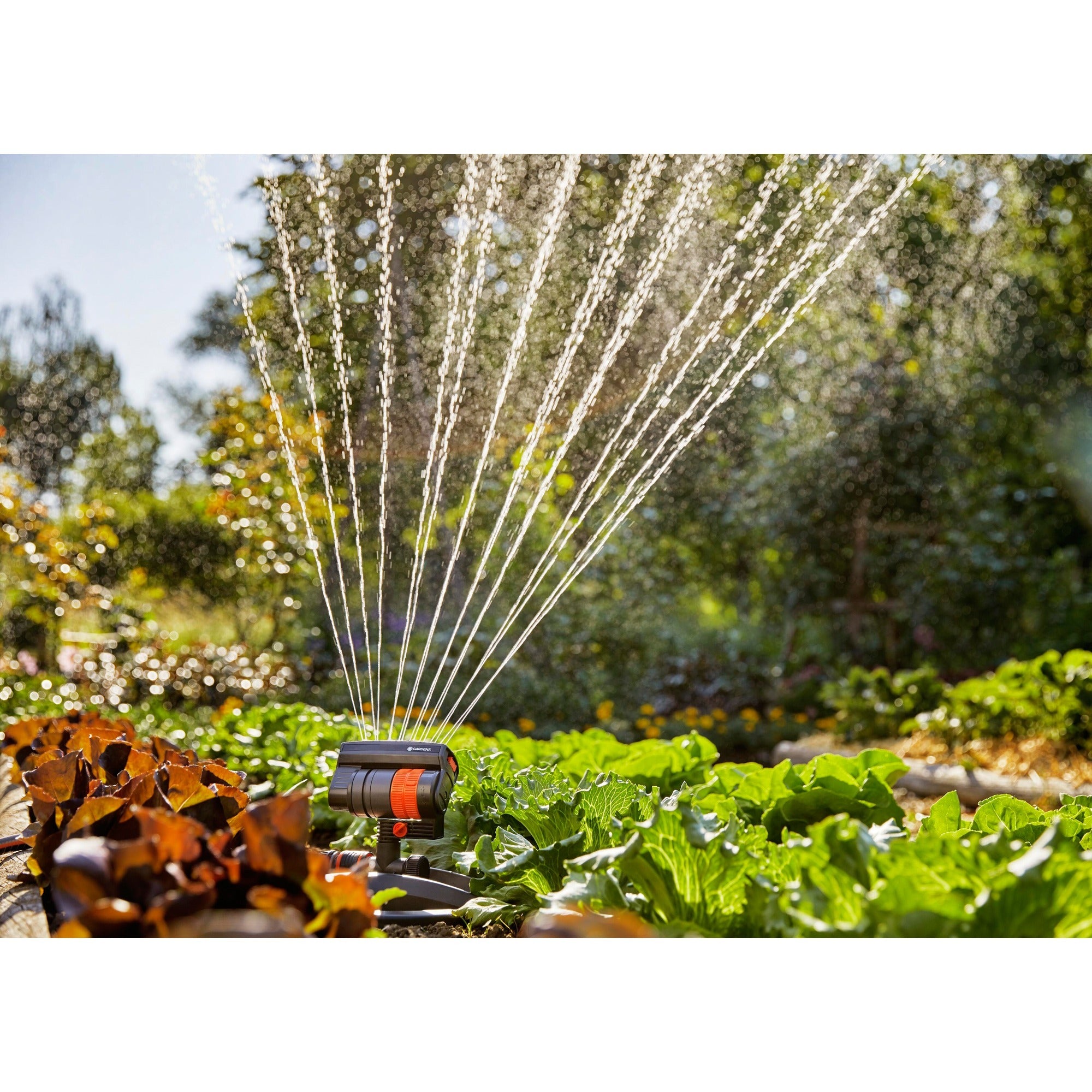 Gardena zwenksproeier aquazoom compact (grijs oranje, 18708-20)