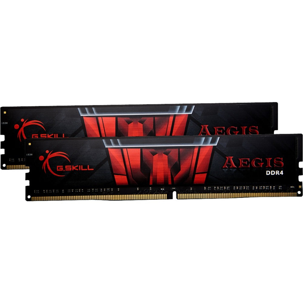 G.skill 16 gb ddr4-3200 (2x 8 gb) kit werkgeheugen (zwart, f4-3200c16d-16gis, aegis, xmp)