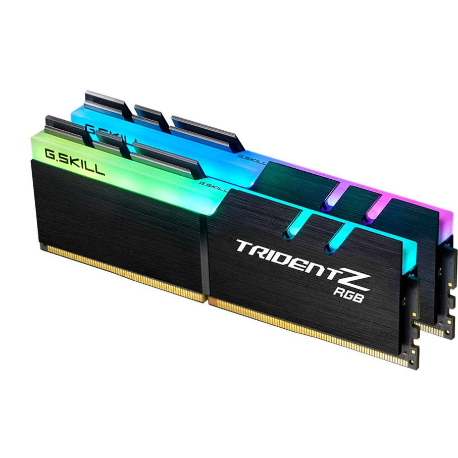 G.skill 32 gb ddr4-3600 kit werkgeheugen (zwart, f4-3600c16d-32gtzrc, trident z rgb, xmp)