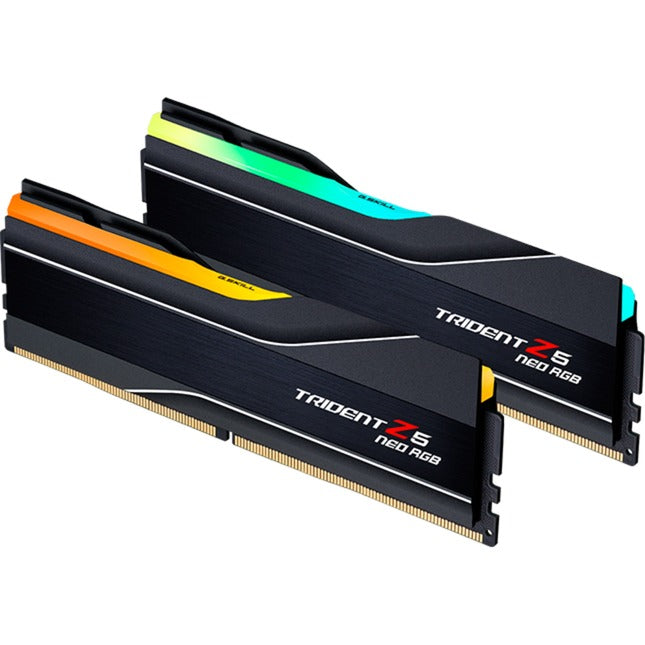 G.skill 32 gb ddr5-6000 (2x 16 gb) kit werkgeheugen (zwart, f5-6000j3038f16gx2-tz5nr, trident z5 neo rgb, expo)