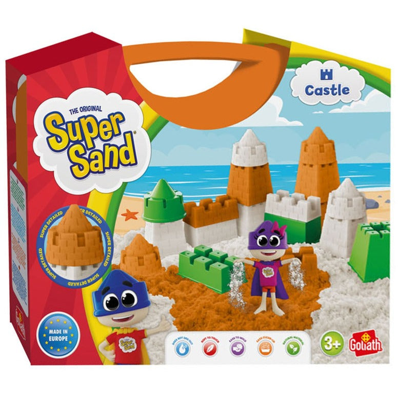 Goliath super sand kastelen koffer met super zand binnen spelen