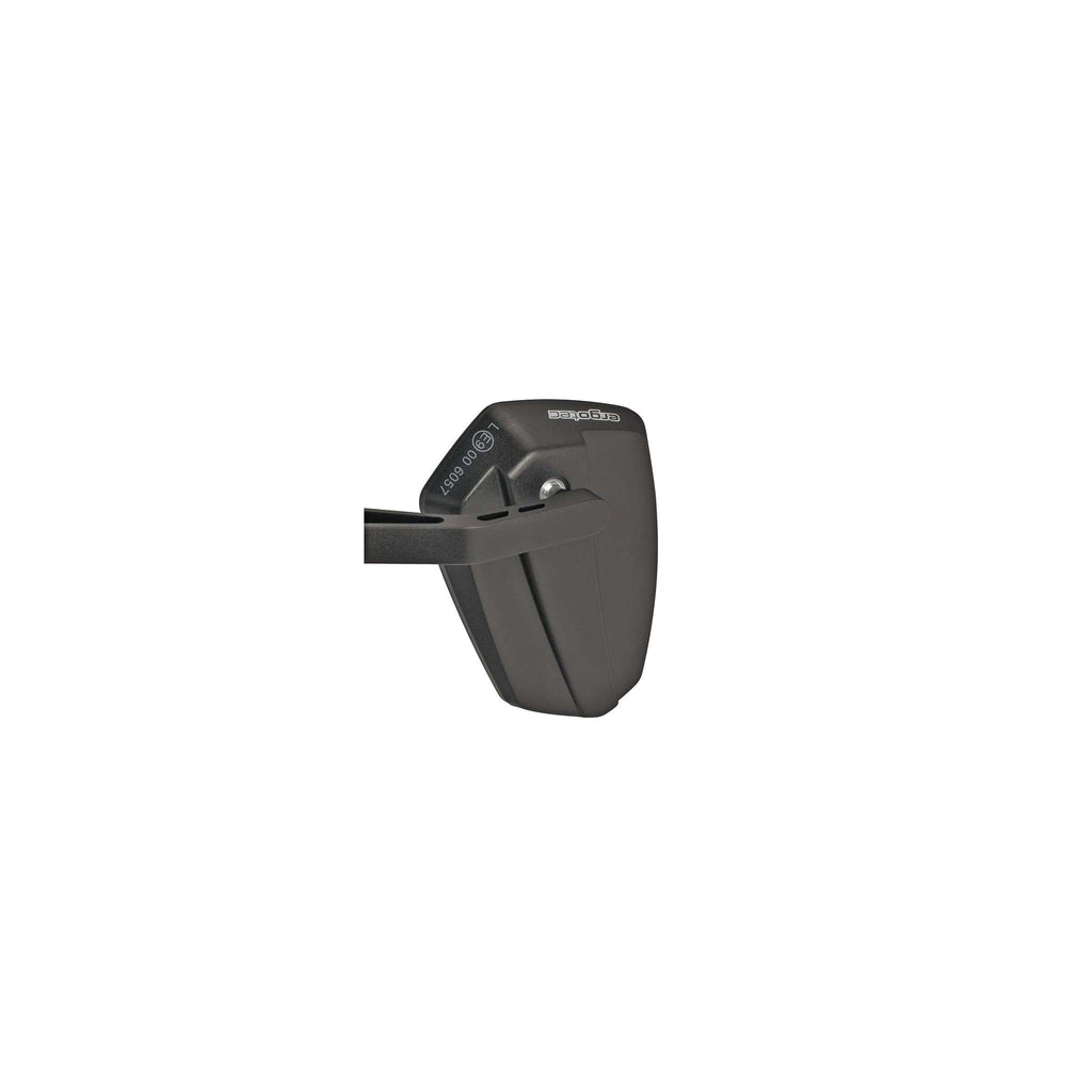 Ergotec - Ergotec Spiegel m-77 korte arm 120 x 80-55 mm aluminium - zwart gezandstraald (k approved)