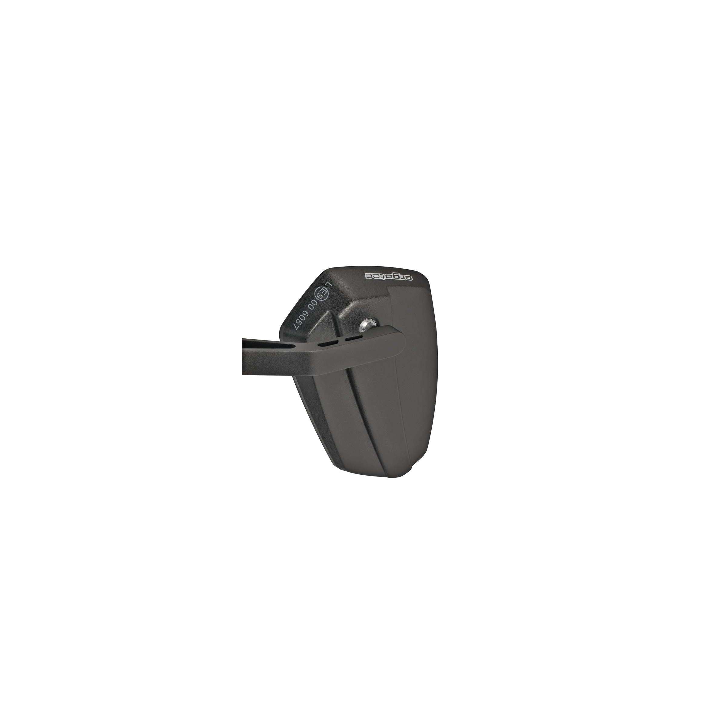 Ergotec - Ergotec Spiegel m-77 korte arm 120 x 80-55 mm aluminium - zwart gezandstraald (k approved)