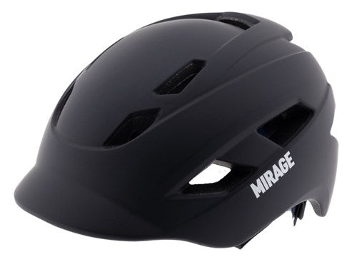 Mirage - urban helm e-bike led 55-58cm mat zwart