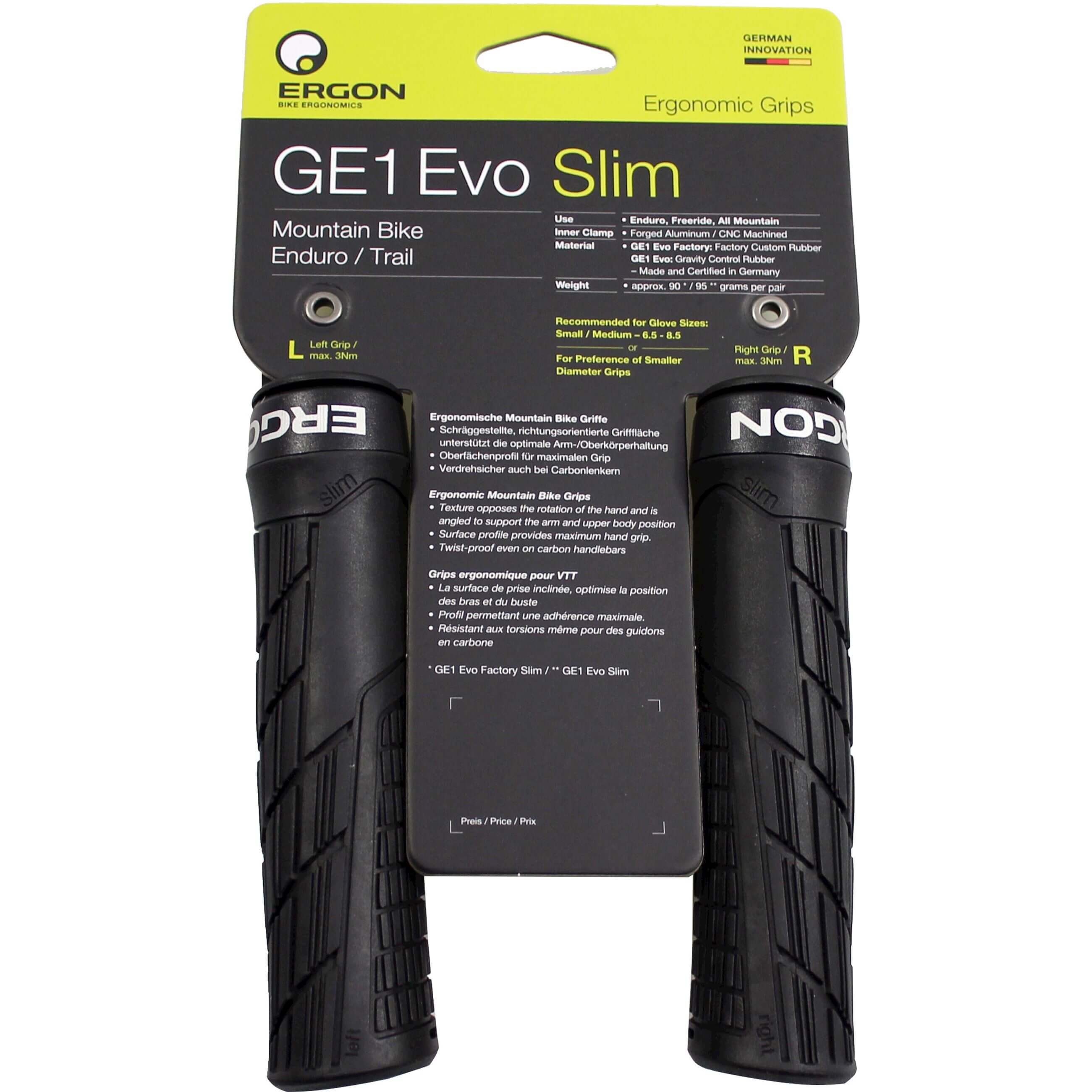 Ergon Poignées GE1 Evo slim noir