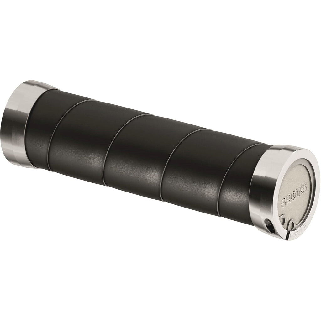 Brooks slender leather grips (130+130mm) - black