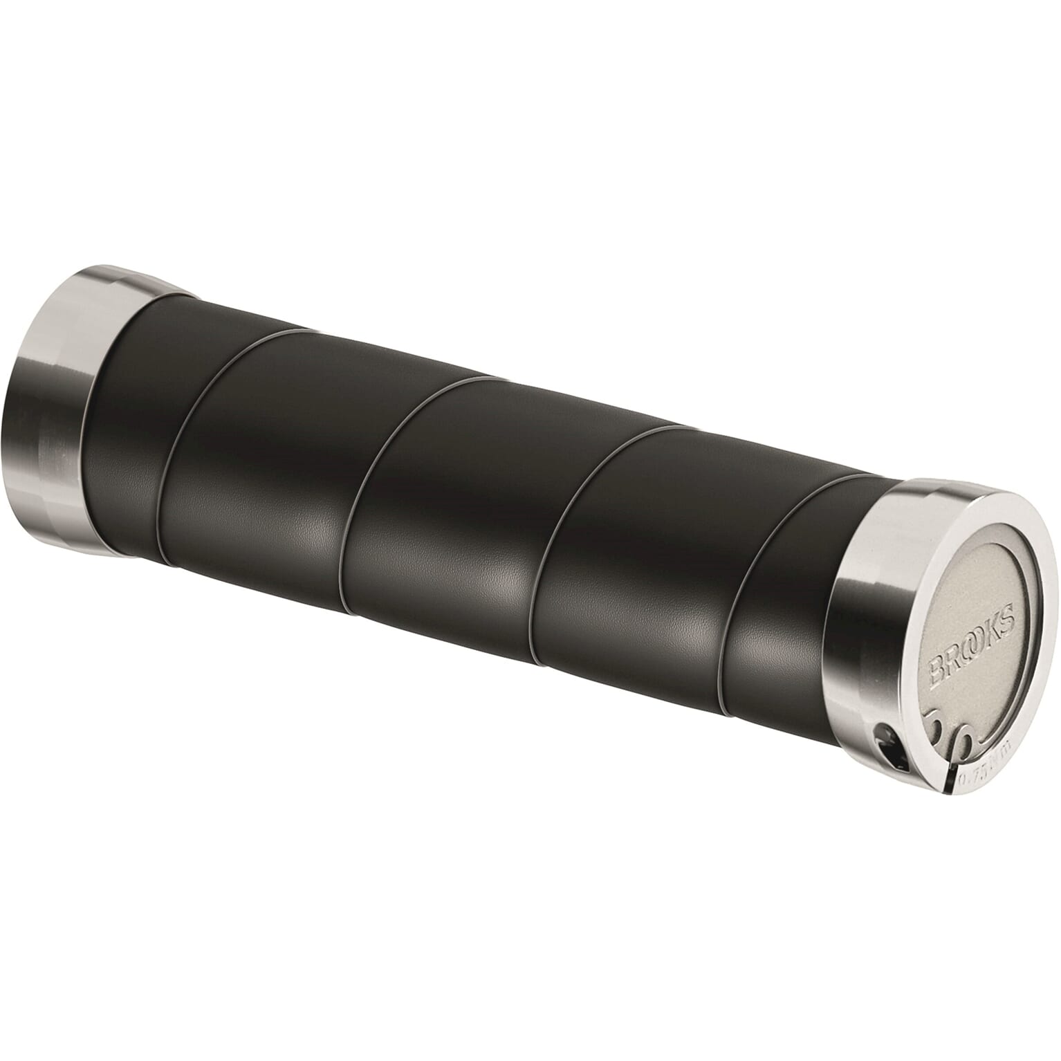 Brooks slender leather grips (130+130mm) - black