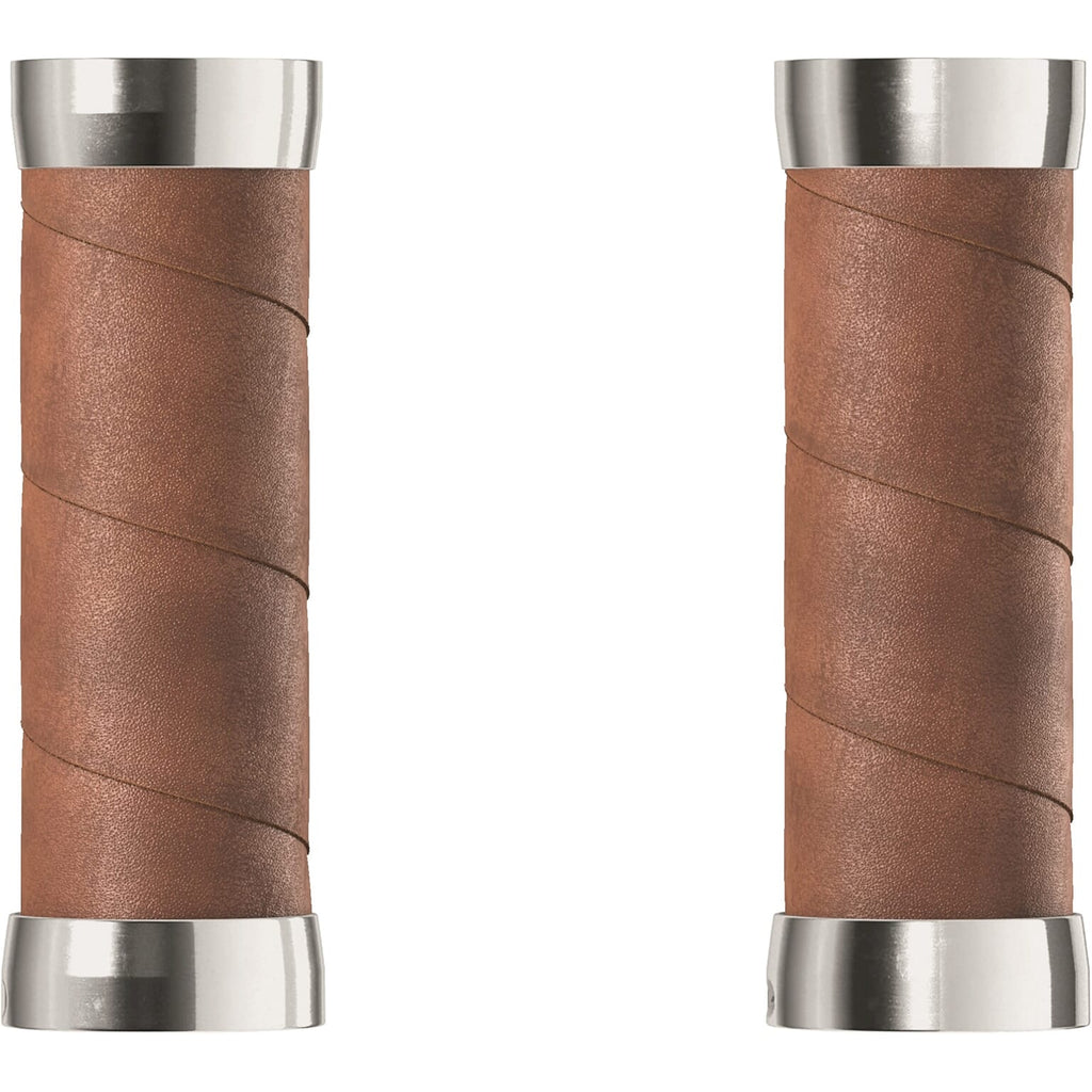 Brooks handvatten slender leather grips 100mm aged