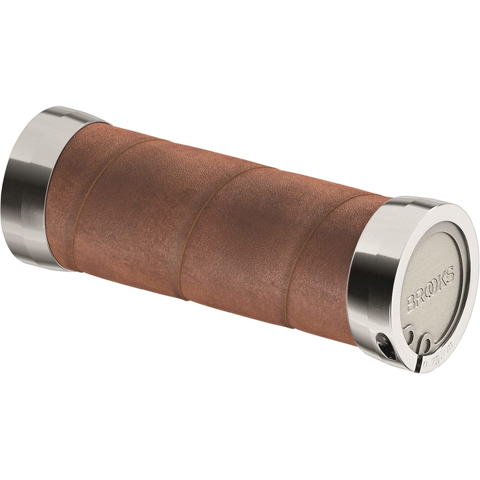 Brooks handvatten slender leather grips 100mm aged