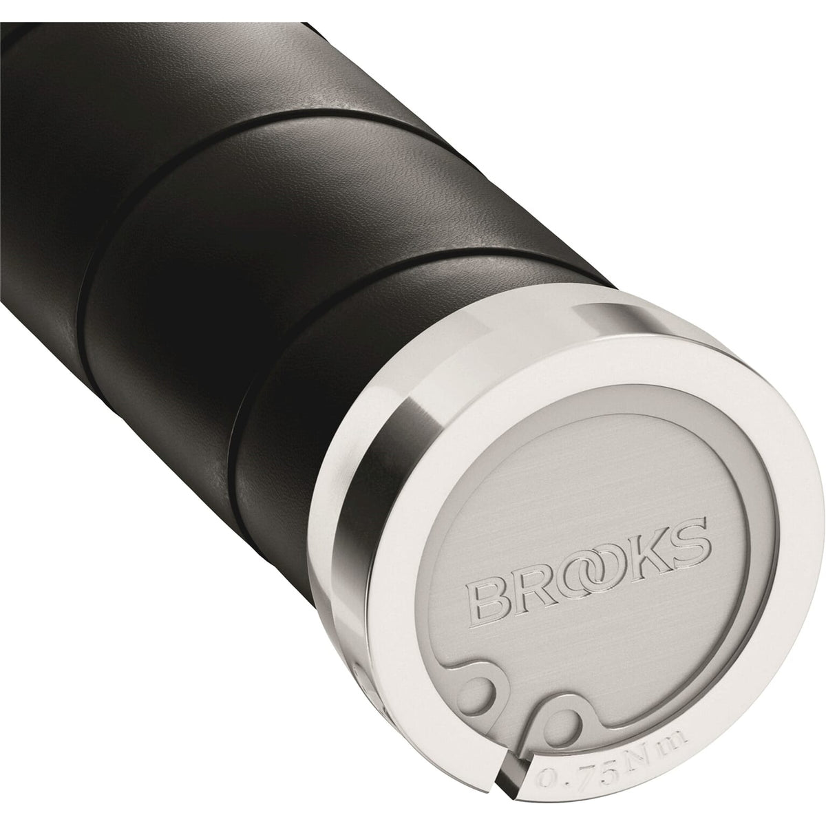Brooks handvatten slender leather grips 100mm black