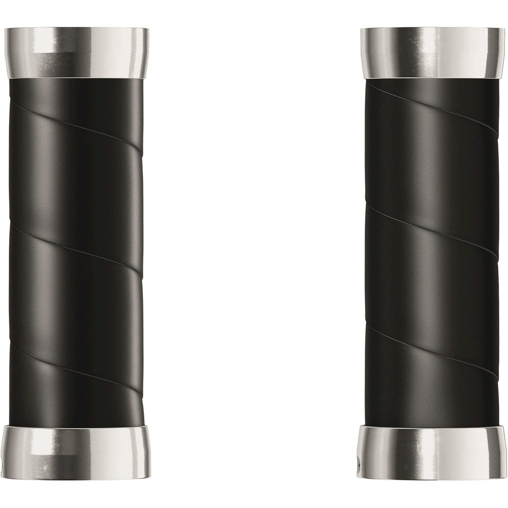 Brooks handvatten slender leather grips 100mm black