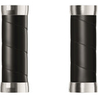 Brooks handvatten slender leather grips 100mm black