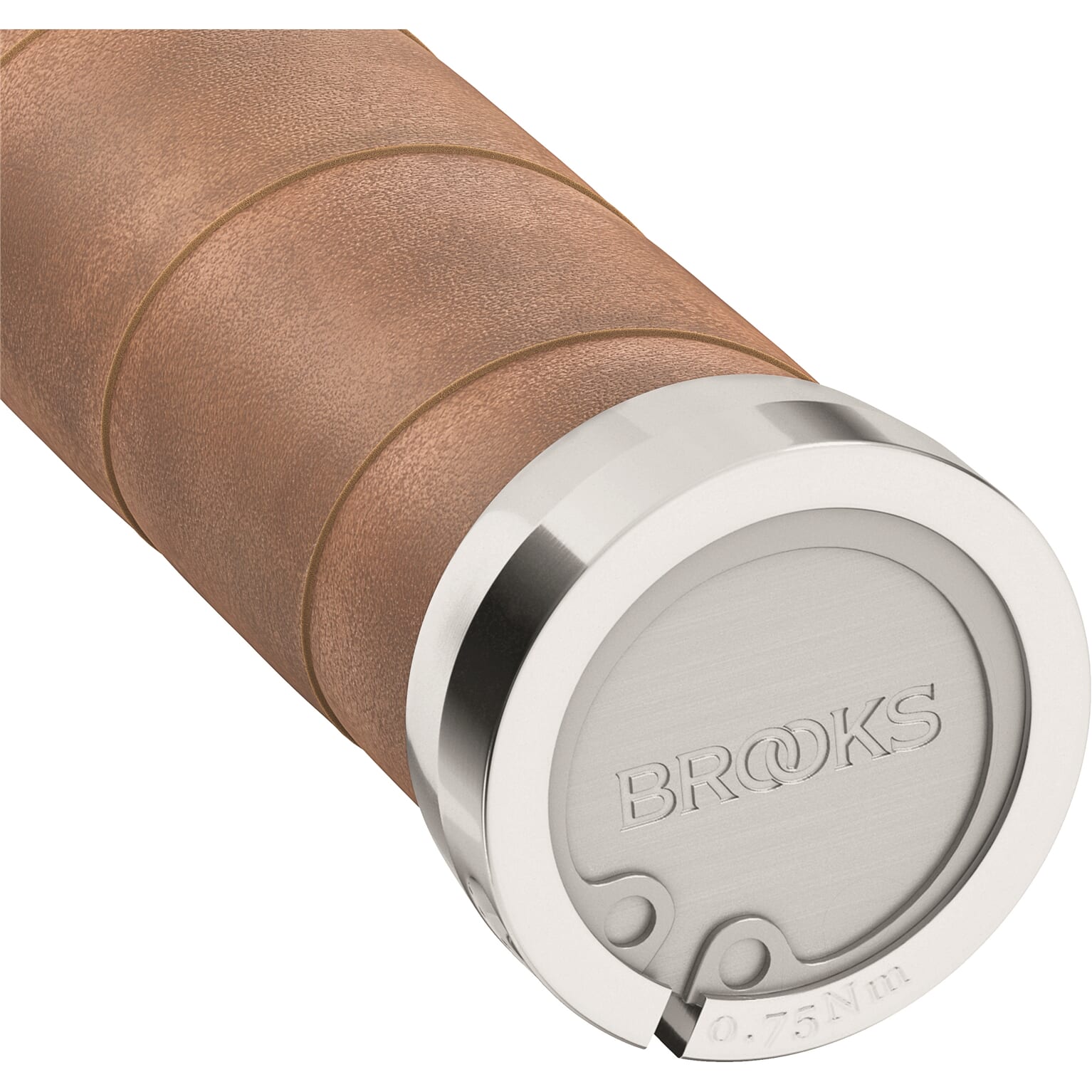 Handvatten Slender Leather grips 100mm honey