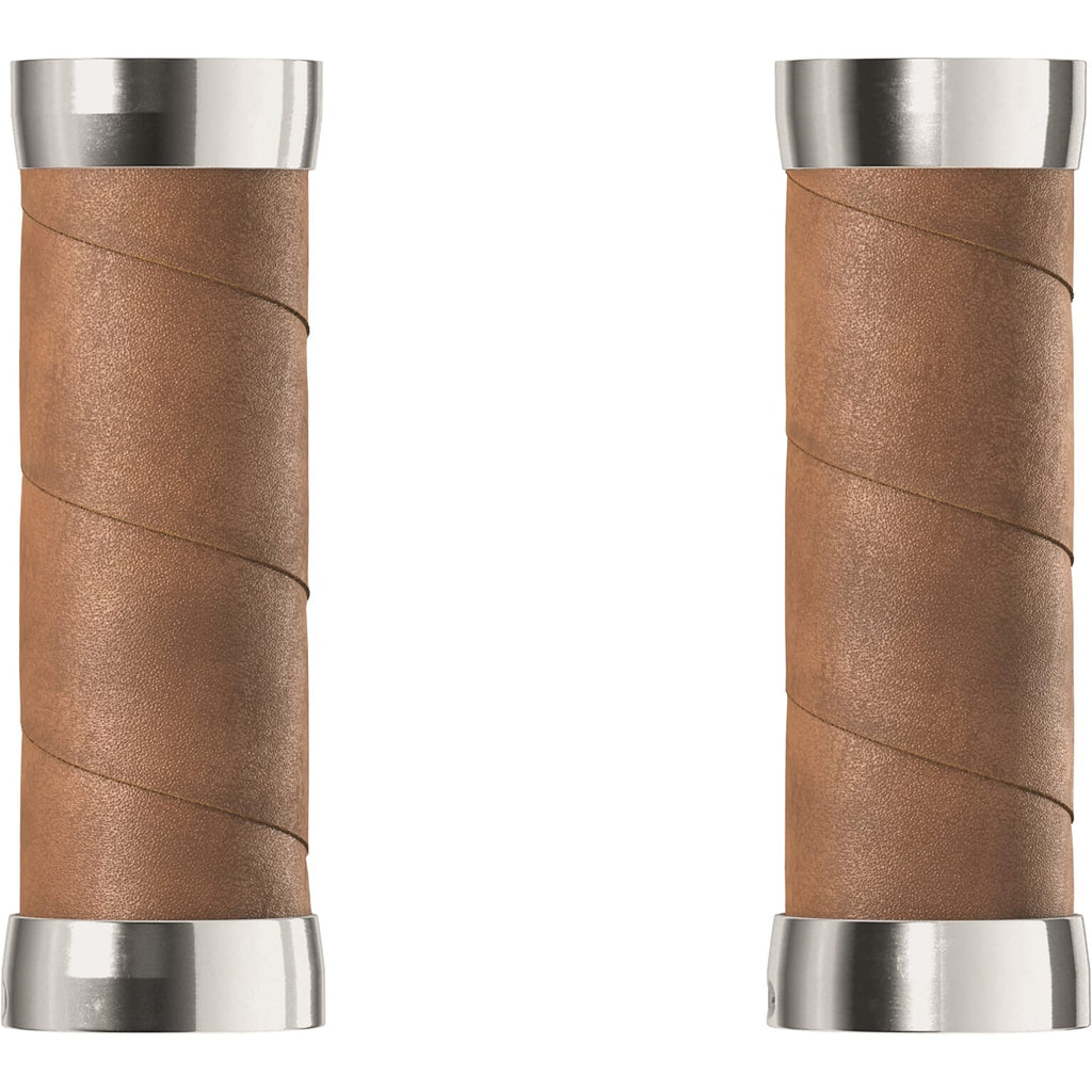 Handvatten Slender Leather grips 100mm honey