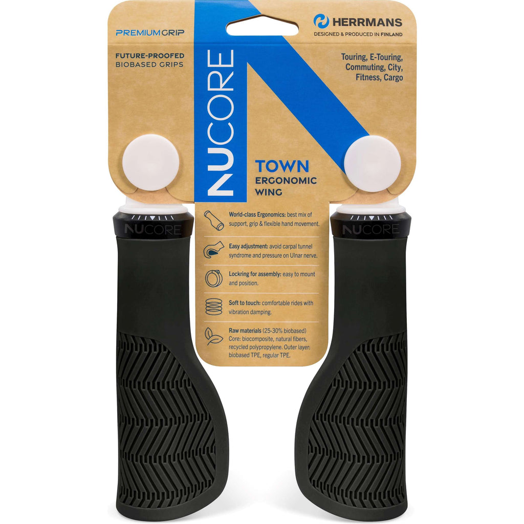 HERRMANS - HERRMANS handvatset nucore town wave 130/130mm zwart