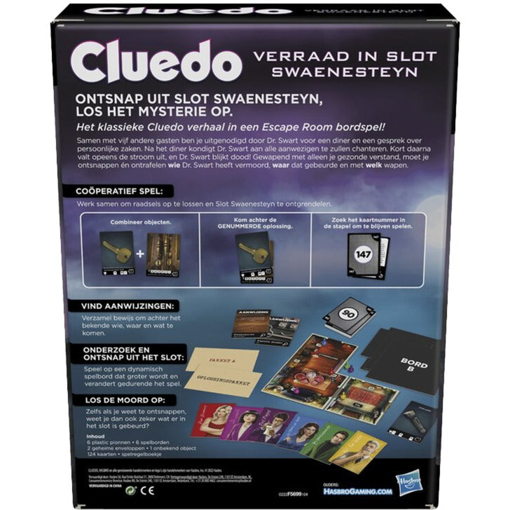 Hasbro cluedo verraad in slot swaenesteyn